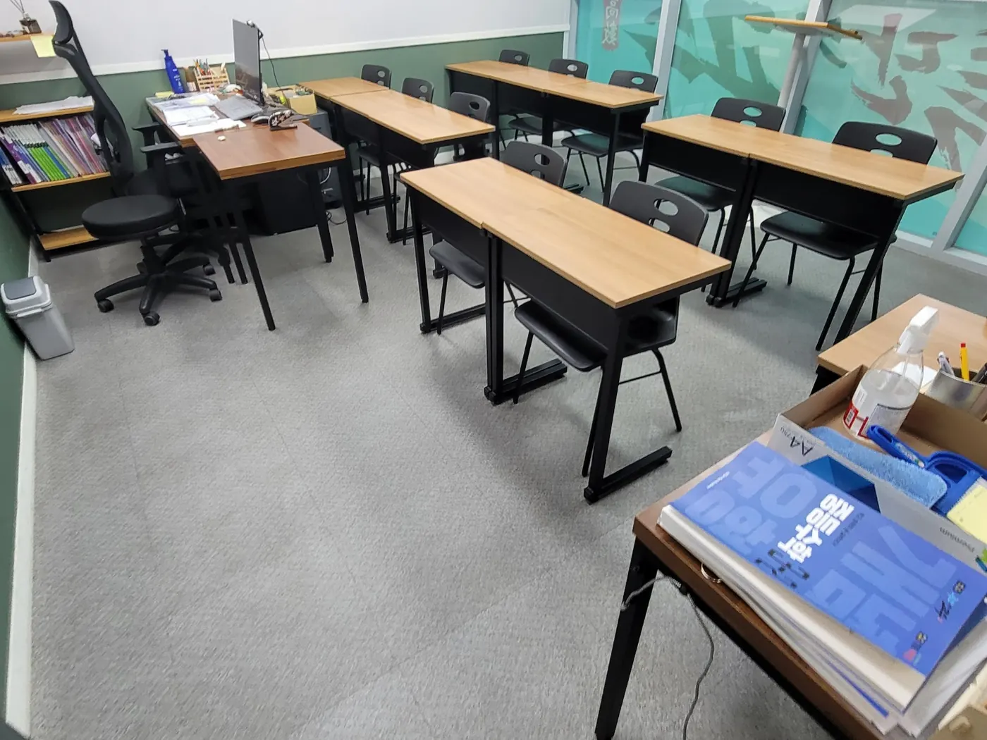 열람석 정리 — 남부동 학원청소 현장