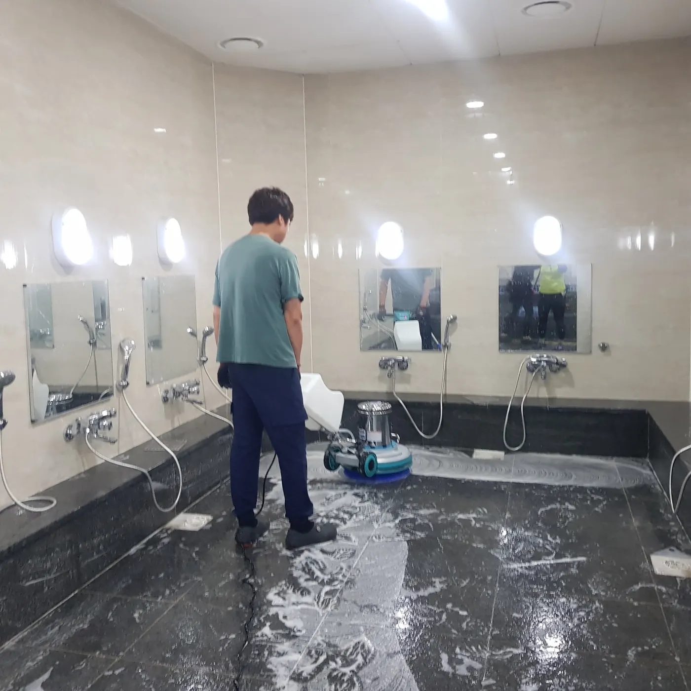 고압 세척 — 예천군 목욕탕청소 현장