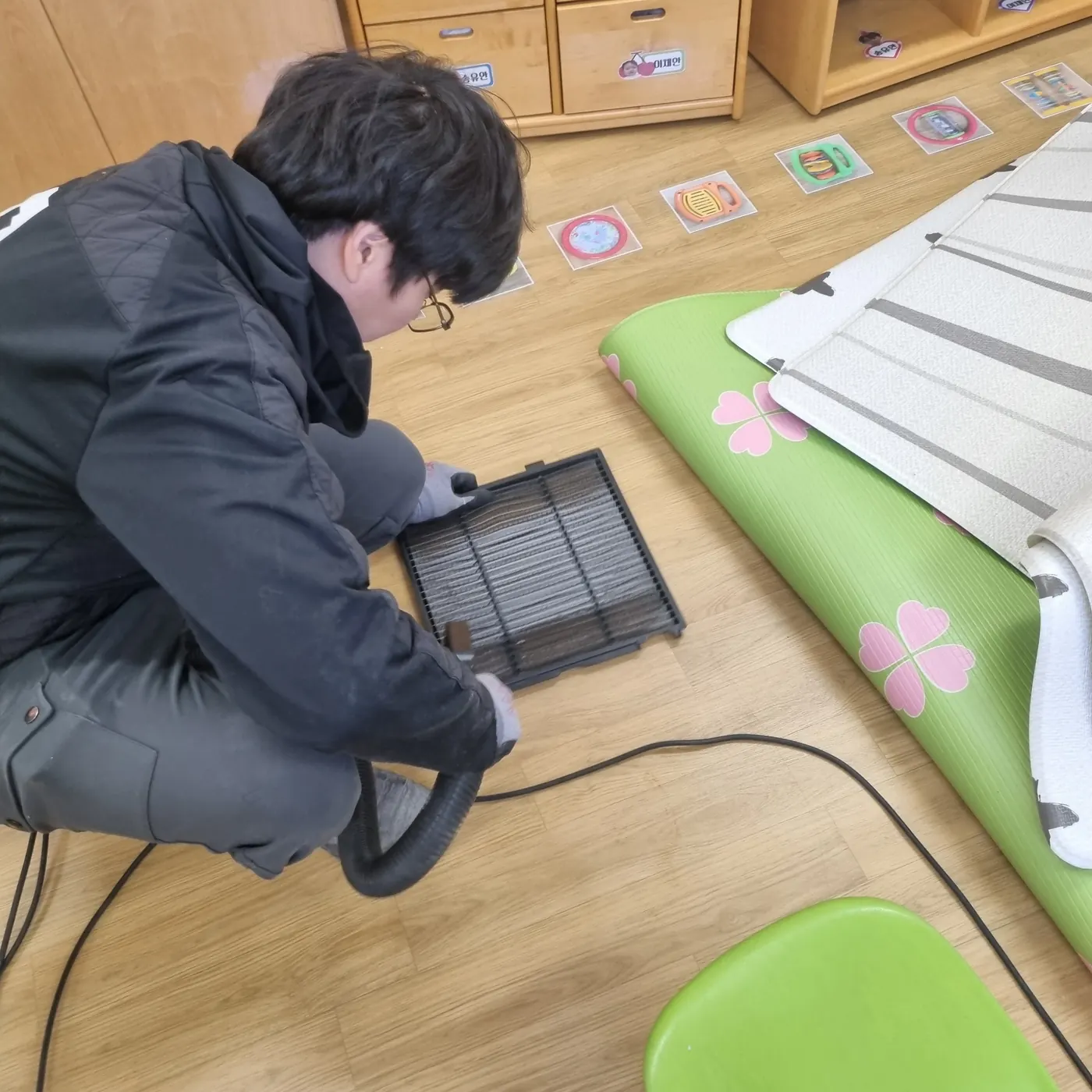 세정 진행 — 영양군 어린이집청소 현장
