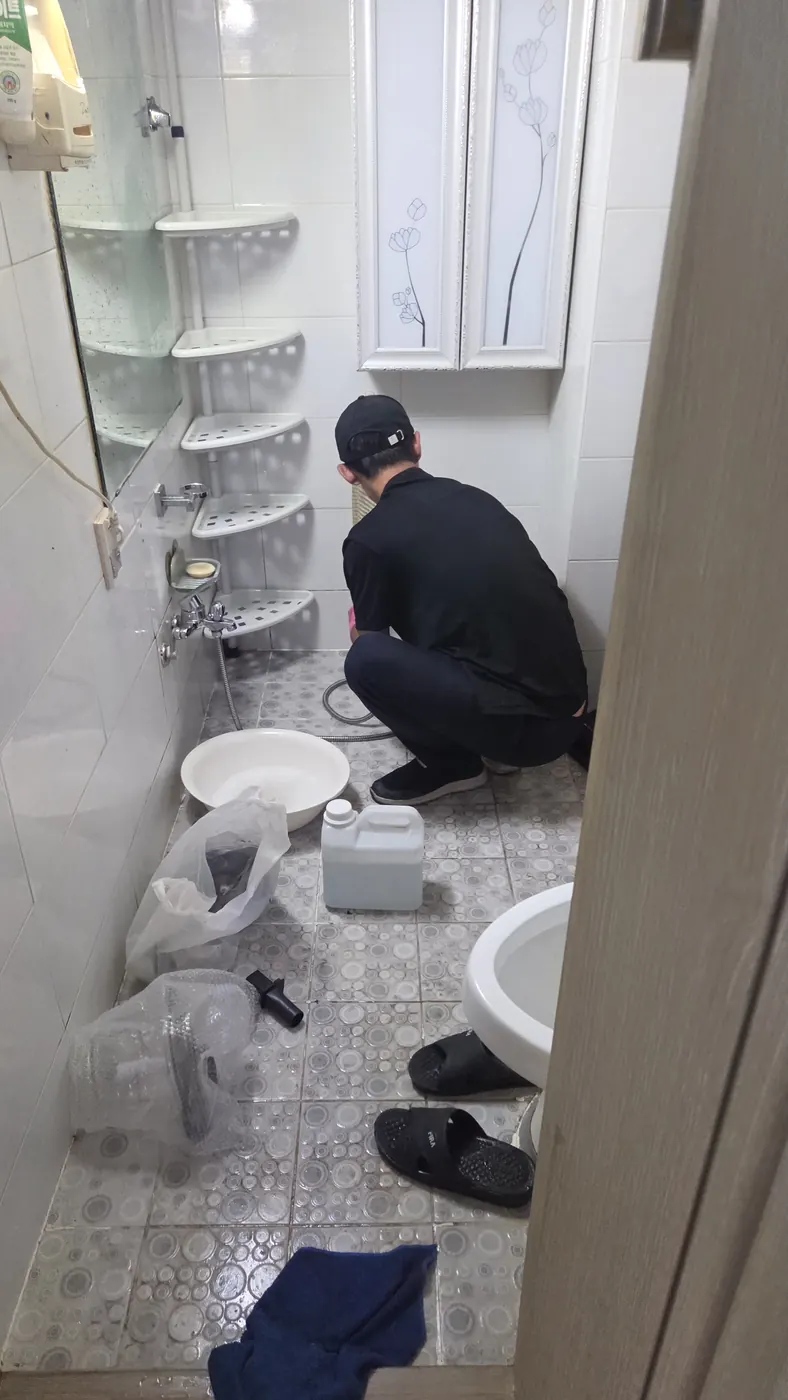 습식 진공 작업 — 영양군 침수청소 현장