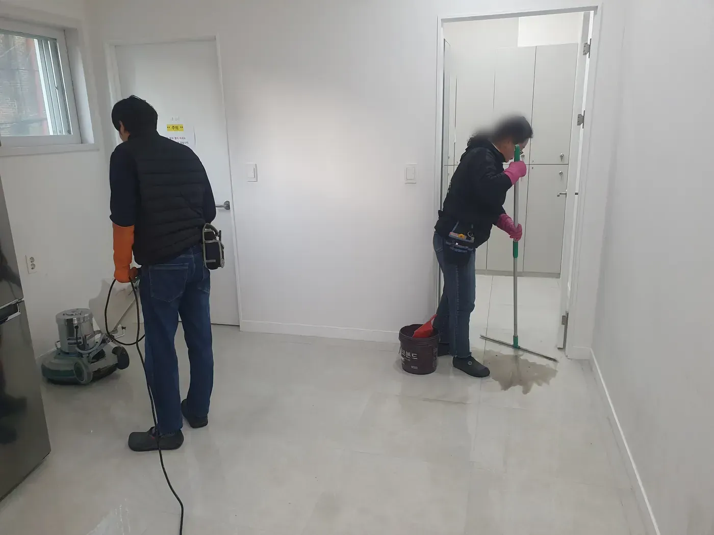 바닥 기계 세정 — 영양군 병원청소 현장