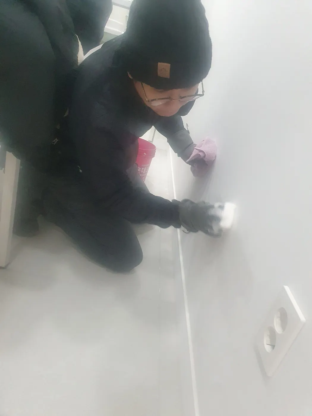 바닥 물걸레 마감 — 용문면 병원청소 현장
