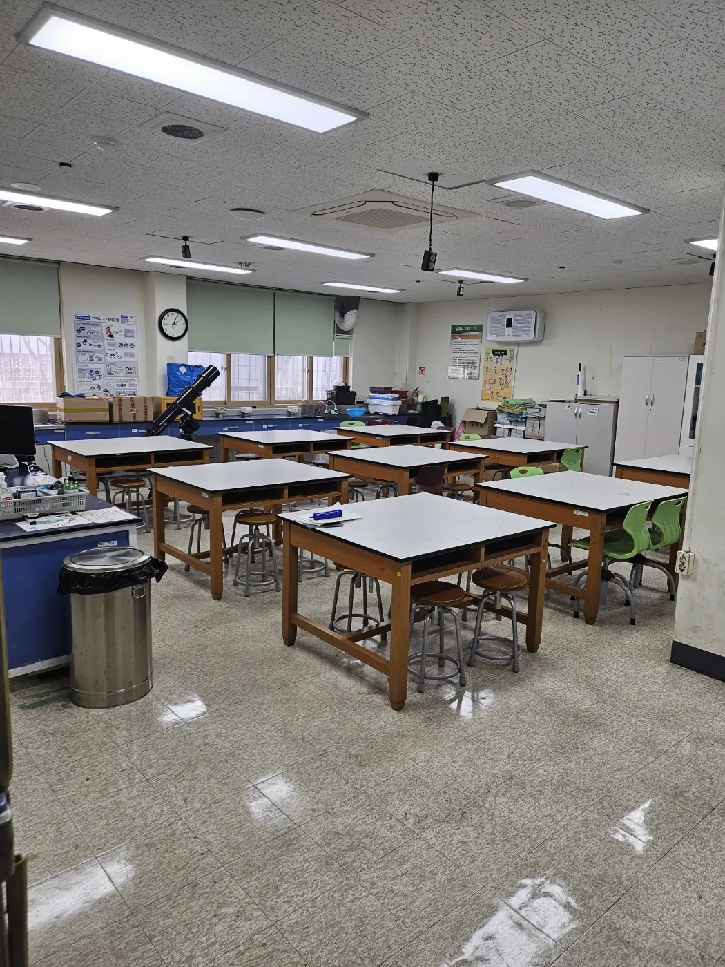특별실 작업 — 의성군 학교청소 현장