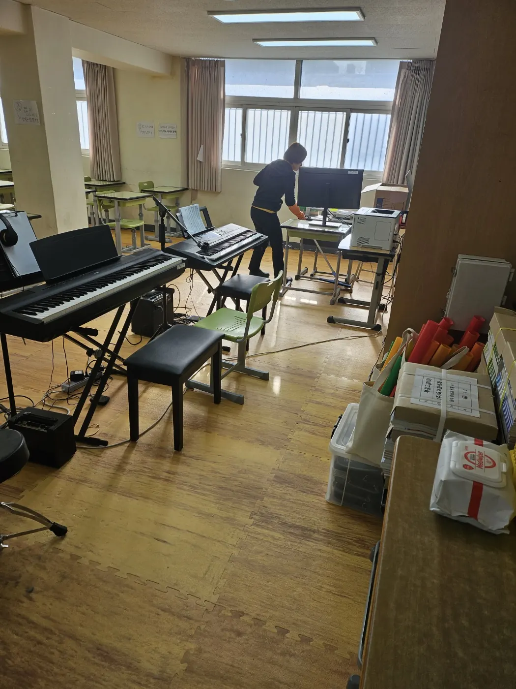 특별교실 정리 — 경북북부 학교청소 현장